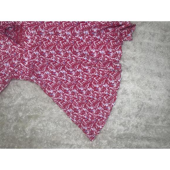 Lulus Dondi red/blue/white tomato girl tie-front short sleeve romper Size Small - Picture 7 of 10